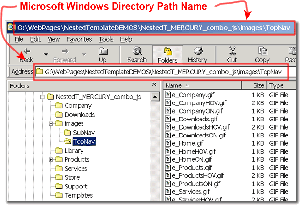 Microsoft Windows Path Name