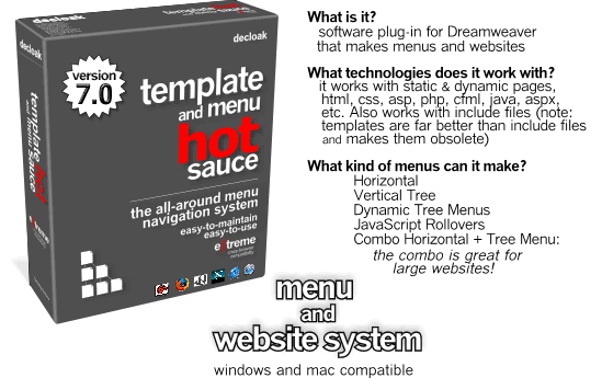 the 5 minute menu and website system. 