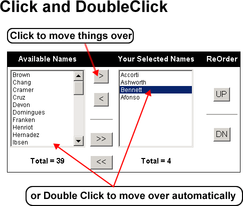 Click and Double Click